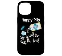 Happy Pills Husky Dogs Cute Husky Lovers Cool Case for iPhone 15