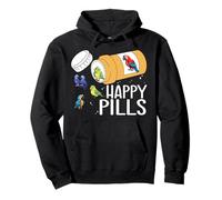 Happy Pills Parrot Bird Lover Pullover Hoodie
