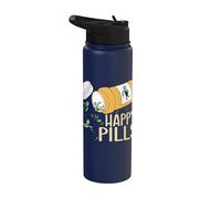 Happy Pills Turtles Tortoise Underwater Sea Animals Turtle Stainless Steel Insulated Water Bottle
