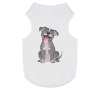 'Happy Pit Bull Terrier' Pet Dog/Cat T-Shirt (PT00151878)