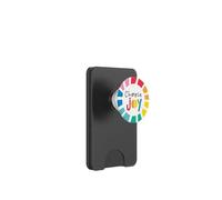 Happy Place Inspirational Choose Joy Rainbow Burst PopSockets PopWallet for MagSafe