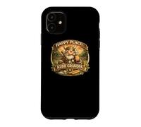 Happy Place Kubb Grandpa Viking Chess Lawn Game Player Gift Case for iPhone 11