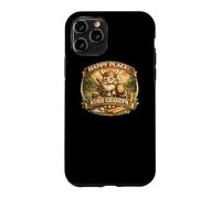 Happy Place Kubb Grandpa Viking Chess Lawn Game Player Gift Case for iPhone 11 Pro