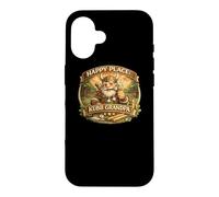 Happy Place Kubb Grandpa Viking Chess Lawn Game Player Gift Case for iPhone 16