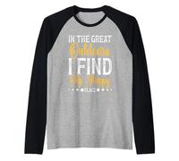 Happy Place Outdoors Camping Hikings Trails Camper Men Women Raglan Baseball Tee