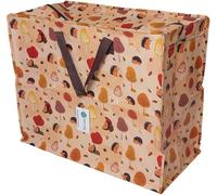 Happy Planet Giftshop Large Jumbo Storage Bag with Zip 58 x 47 x 30cm 80l (Hedgehogs Design) (Single - Multipacks Available)