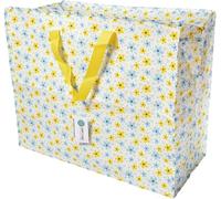 Happy Planet Giftshop Large Jumbo Storage Bag with Zip 58 x 47 x 30cm 80l (Summer Flowers) (Single - Multipacks Available)