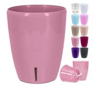 Happy Plants Orchid Pot D 16.7 cm Flower Pot with Integrated Water Level Indicator, Self-Watering Flower Pot with Wick, Self-Watering System for Orchids - Pink Nectar 3.3 Litres