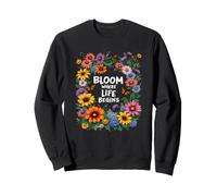 Happy Pollinator Garden Bloom Where Life Begins Sweatshirt