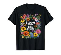 Happy Pollinator Garden Bloom Where Life Begins T-Shirt