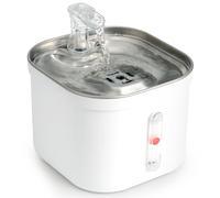 Happy & Polly Cat Water Fountain: 67oz/2L Automatic Pet Water Fountain Indoor 24/7 Running Pet Fountain Cat Dog Water Dispenser - Faucet Cat Fountain with Strong Filtration System Quiet Pump