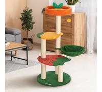 Happy & Polly Cute Cat Tree - 40.5" Fruit World Cat Tower for Indoor Cats, Cat Tree Condo with Sisal Scratching Posts, Cozy Hammock, Plush Strawberry Perches, Kitten Cat Trees Towers Activity Center
