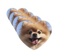 Happy pomeranian Car Air Freshener Cards Set of 4 Pieces Long Lasting Hanging Scented Cards Auto Aromatherapy Tablets Personalized Car Fresheners Gifts for Men Women - Lavender Scent