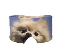 Happy Pomeranian Printed, Full Eye Covers Light Blocking Eye Mask Sleep Eye and Ear Muffs