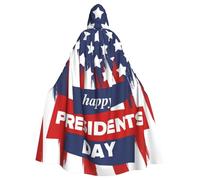 Happy President'S Day Halloween Witch Cloak Unisex Hooded Cloak For Festive Party Costume