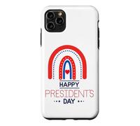 Happy President's Day USA Patriotic Heart Dot Rainbow Fun Case for iPhone 11 Pro Max