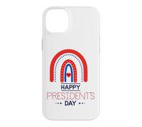 Happy President's Day USA Patriotic Heart Dot Rainbow Fun Case for iPhone 14 Plus