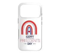 Happy President's Day USA Patriotic Heart Dot Rainbow Fun Case for iPhone 17 Pro