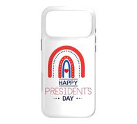 Happy President's Day USA Patriotic Heart Dot Rainbow Fun Case for iPhone 17 Pro Max