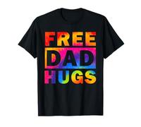 Happy Pride Month LGBT Free Dad Hugs T-Shirt