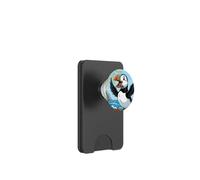 Happy Puffin Bird PopSockets PopWallet for MagSafe