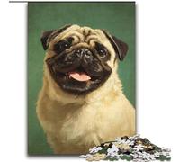 Happy Pug 2000 Piece Jigsaw Puzzle for Adults And Teenagers, Stress Reliever Staycation Kill Time Funny Gift (70x100cm)