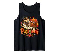 Happy Pugsgiving Thankful Pug Thanksgiving Tank Top