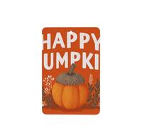 Happy Pumpkin Fall Acorn Orange Car Air Fresheners 4 Pcs Hanging Scented Cards Fragrance Scented Cards For Car Aromatherapy Tablets