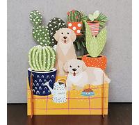 Happy Puppies Any Occasion 3D Pop Up Greeting Card By Alljoy Cards