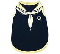Happy Puppy Blue Sailor Tank Dog Top, Extra-Small
