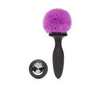 Happy Rabbit Rechargeable Vibrating Butt Plug Medium - Black/Pink