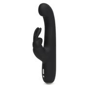 Happy Rabbit Slimline G-Spot Rechargeable Rabbit Vibrator - Black