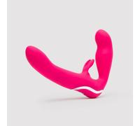 Happy Rabbit Strapless Strap On Rabbit Vibe Pink - Strap On Dildo Harness