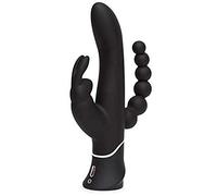 Happy Rabbit Triple Curve Rechargeable Rabbit Vibrator, Black