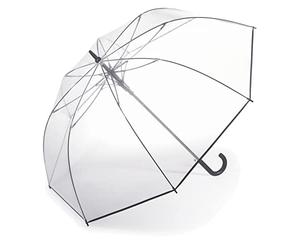 happy rain Golf Umbrella Automatic XXL Transparent Extra Large, transparent, XL