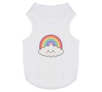 'Happy Rainbow Cloud' Pet Dog/Cat T-Shirt (PT00073764)