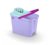 Happy Rainbow Mop Bucket with Drainer Recycled Ergonomic Handle Robust Sustainable 14L Ideal for Cleaning Floors and Home