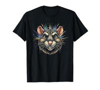 Happy Rat Face Color Splash Pet Rat Lover T-Shirt