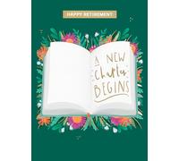 Happy Retirement A New Chapter Magical Adventures Await! Retirement Card ELML079