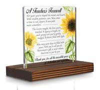 Happy Retirement Acrylic Desk Sign with Bible Verse, Christian Gift for Women Men, New Chapter Inspirational Plaque, Religious Office Decor, Farewell Keepsake for Coworker Friend Parent PA123