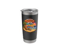 Happy Retirement Beach Cruise Reading Scene Stainless Steel Insulated Tumbler