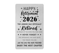 Happy Retirement Card 2026 - the Legend has Retired Card - Retirement Gift for Teacher Boss Doctor Coworker