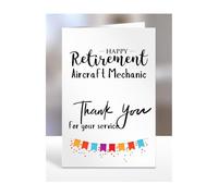 Happy Retirement Card for Aircraft Mechanic, Men, Women, Him, Her, Gifts from Colleagues, Boss, Supervisor, Manager, Work, Presents for Workmate, A5-258a_31