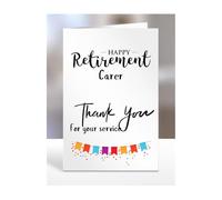Happy Retirement Card for Carer, Men, Women, Him, Her, Gifts from Colleagues, Boss, Supervisor, Manager, Work, Presents for Workmate, A5-258a_119