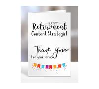 Happy Retirement Card for Content Strategist, Men, Women, Him, Her, Gifts from Colleagues, Boss, Supervisor, Manager, Work, Presents for Workmate, A5-258a_188