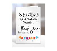 Happy Retirement Card for Digital Marketing Specialist, Men, Women, Him, Her, Gifts from Colleagues, Boss, Supervisor, Manager, Work, Presents for Workmate, A5-258a_246