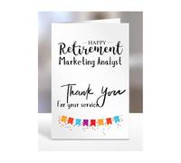Happy Retirement Card for Marketing Analyst, Men, Women, Him, Her, Gifts from Colleagues, Boss, Supervisor, Manager, Work, Presents for Workmate, A5-258b_205