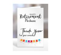 Happy Retirement Card for Mechanic, Men, Women, Him, Her, Gifts from Colleagues, Boss, Supervisor, Manager, Work, Presents for Workmate, A5-258b_214