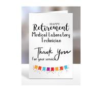 Happy Retirement Card for Medical Laboratory Technician, Men, Women, Him, Her, Gifts from Colleagues, Boss, Supervisor, Manager, Work, Presents for Workmate, A5-258b_223