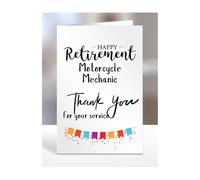 Happy Retirement Card for Motorcycle Mechanic, Men, Women, Him, Her, Gifts from Colleagues, Boss, Supervisor, Manager, Work, Presents for Workmate, A5-258b_244